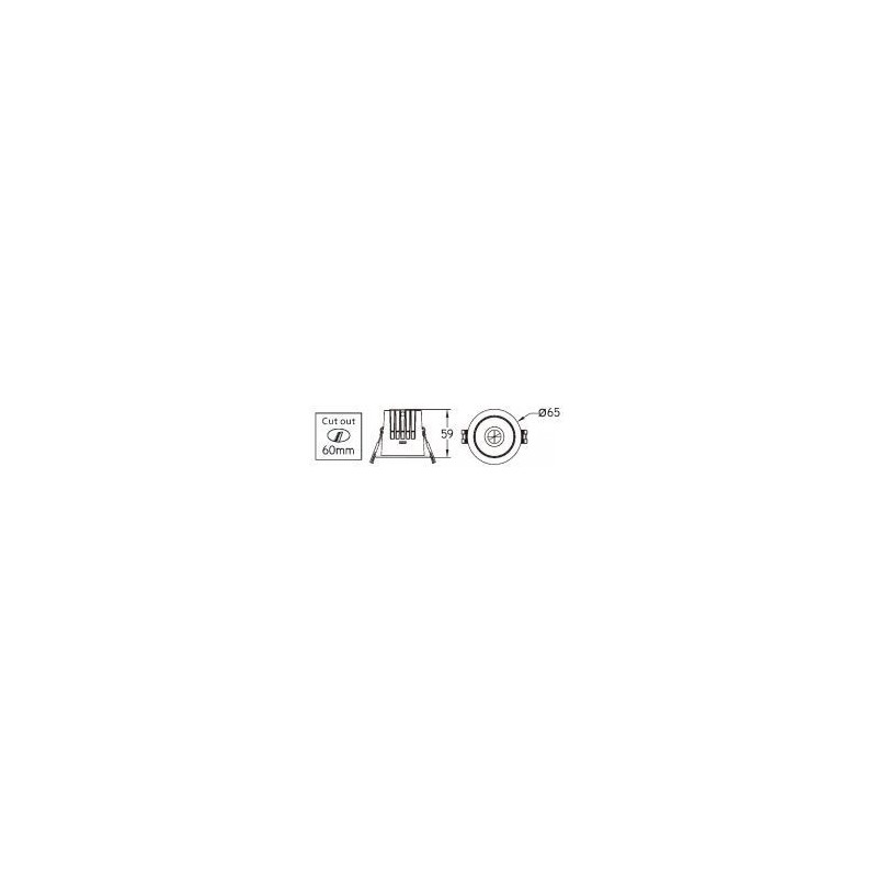 Integratech Spot encastré Deep low UGR 5W