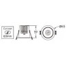 Integratech Spot encastré Deep low UGR 5W