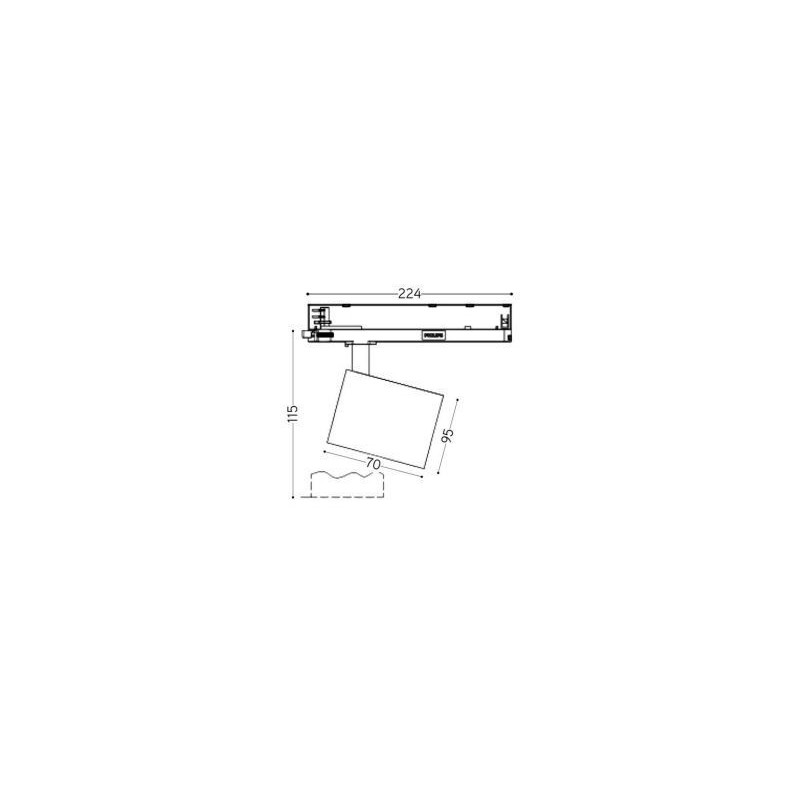 Integratech track light projecteur sur rail projecteur sur rail f2