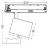 Integratech track light projecteur sur rail projecteur sur rail f2