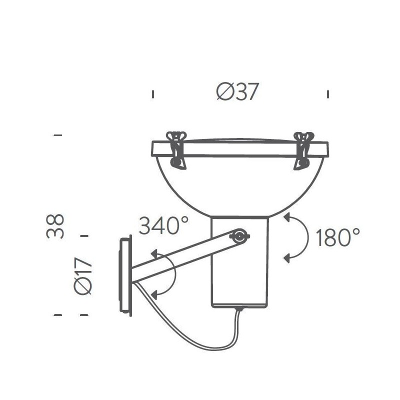 Nemo Projecteur 365 parete Applique