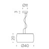 Nemo Sirius Lampe a suspension