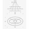 Nemo Ellisse Triple Lampe suspendue