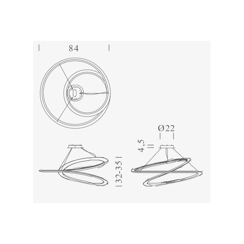 Nemo Kepler Minor down Lampe suspendue