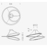 Nemo Kepler Minor up Lampe suspendue