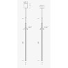 Nemo Linescapes vertical Lampe suspendue