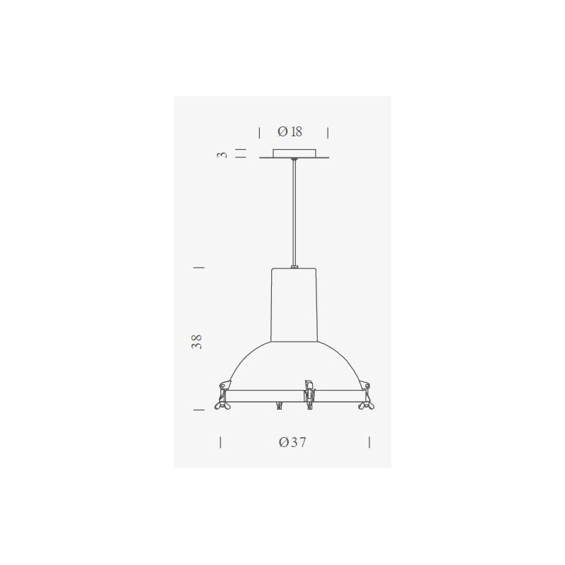 Nemo Projecteur 365 IP 54 Lampe suspendue