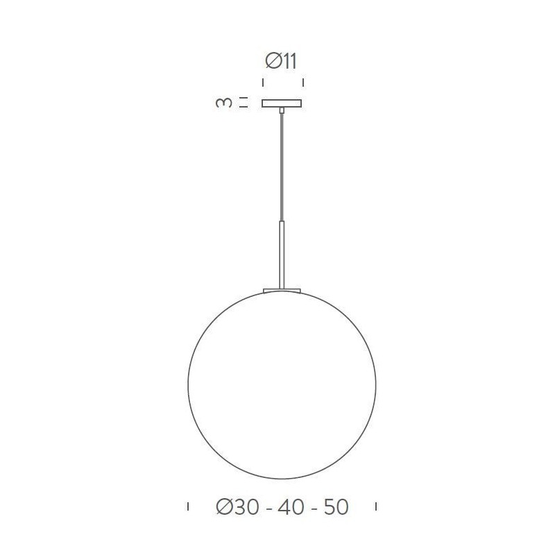 Nemo Asteroide 40 bianco Lampe a suspension