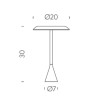 Nemo Panama mini Lampe de table