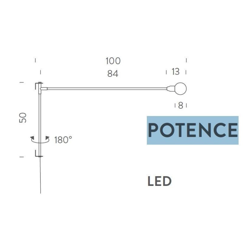 Nemo Potence pivotante mini Applique