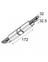 Modular Track connector surface 180° dali