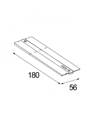 Modular Track recessed coverplate 180° dali