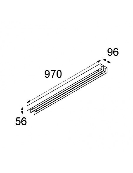 Modular United (974mm) 2x LED GI Wall lamp / Ceiling lamp