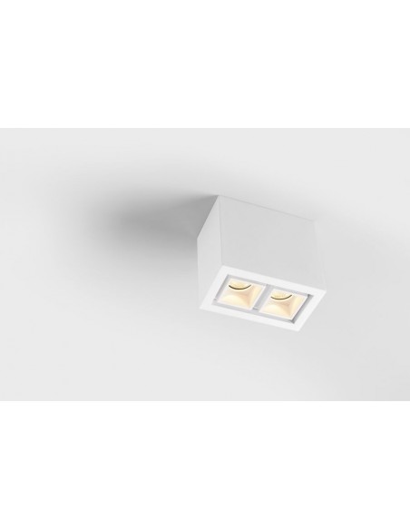 Modular Qbini surface box 2x LED warm dim