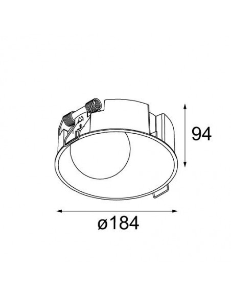 Modular Shellby 184 LED warm dim GE Recessed lamp