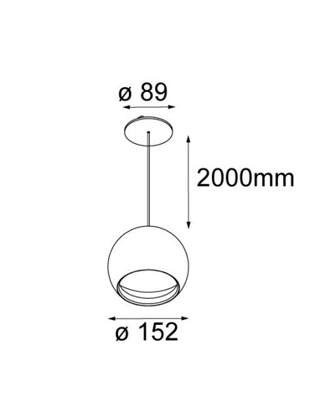 Modular Smart ball suspension 115 GE Suspension lamp