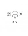 Modular Twin suspension kit 4m / 5x0.75 (2 cables)