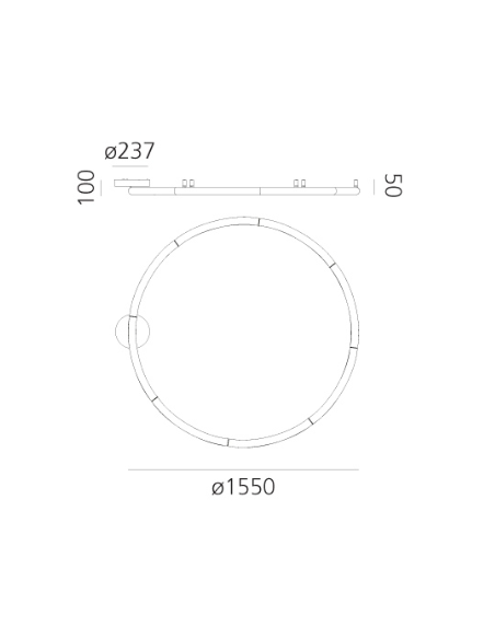 Artemide Alphabet Of Light Circular Ø155 Applique / Plafonnier