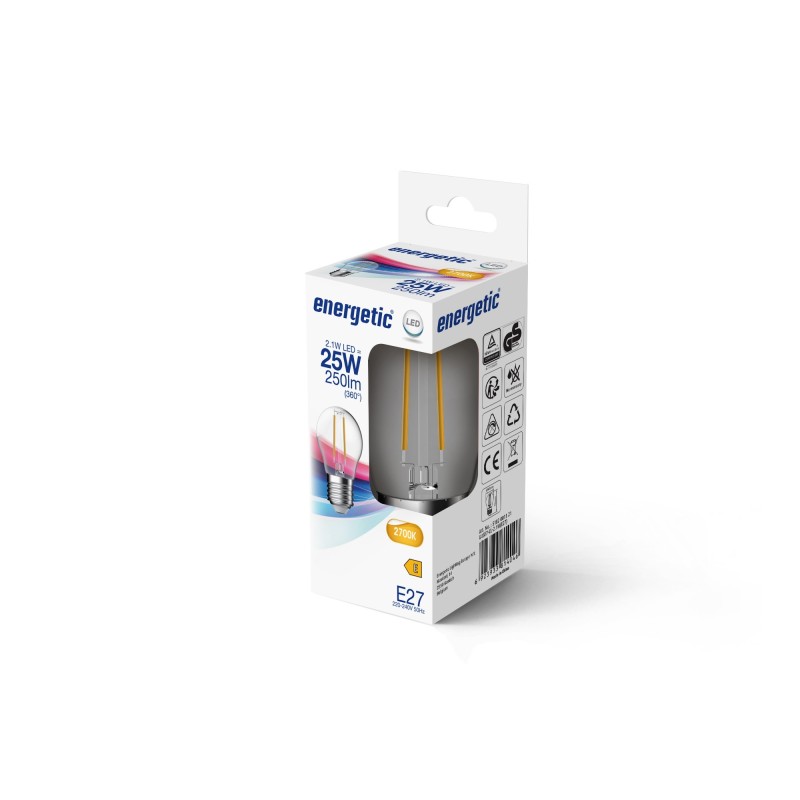 Nordlux G45 Filament 2.1W 250lm Non-Dim 360° E27