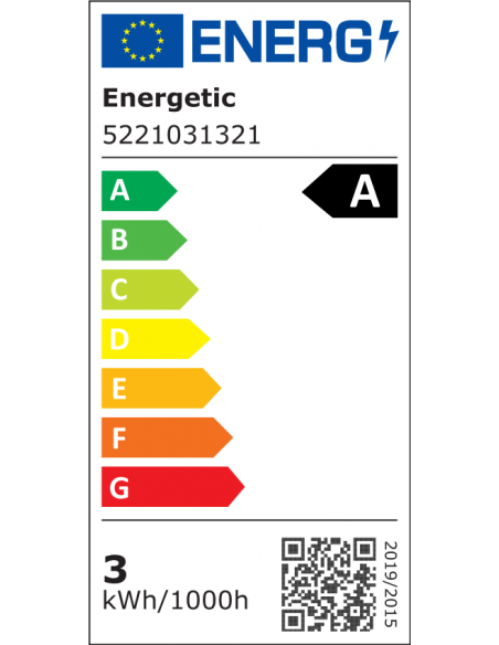 Nordlux A60 Filament 2,3W 485lm Non-Dim 360° E27