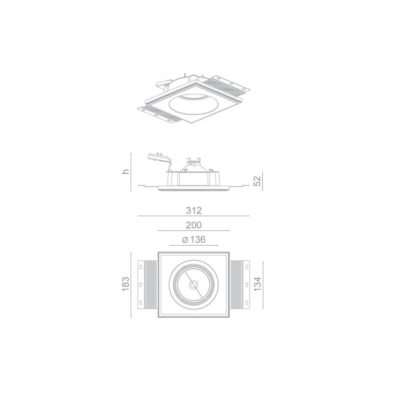 BRICK IN THE WALL Pixo 111 IP20 LED 3000 lm CRI80
