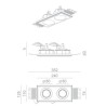 BRICK IN THE WALL Pixo 2x50 IP20 LED WARMDIM