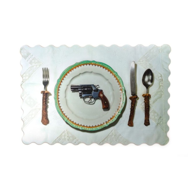 SELETTI TOILETPAPER Untersetzer 30,7 x 45,7 cm Korken - Bon Appetit