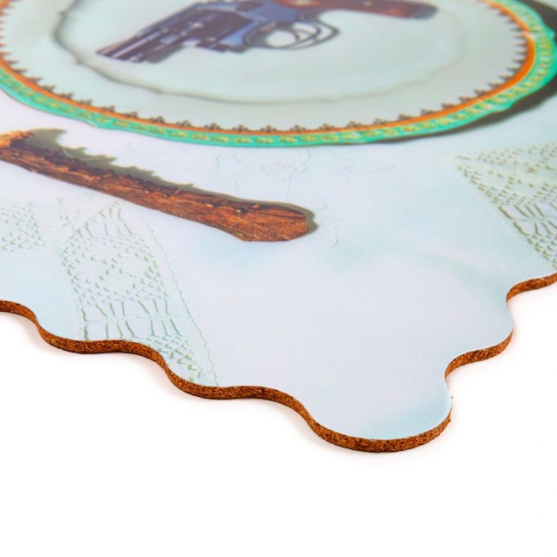 SELETTI TOILETPAPER Untersetzer 30,7 x 45,7 cm Korken - Bon Appetit