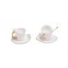 SELETTI MELTDOWN Teekanne 2 x Kaffeetasse 2x Untertasse 2x Löffel