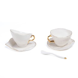 SELETTI MELTDOWN Teekanne 2 x Teetassen 2 Untertassen 2 Teelöffel