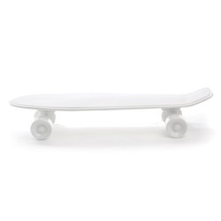 SELETTI MEMORABILIA WHITE AND GOLD 58 x 15 cm - Skateboard