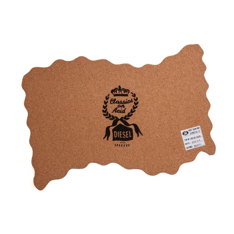 SELETTI DIESEL LIVING-CLASSIC ON ACID Untersetzer 50,5 x 35 cm Korken - Acid Flower C