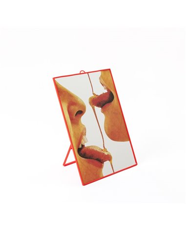 SELETTI TOILETPAPER Miroir 22,5 x 29,5 cm - Honey