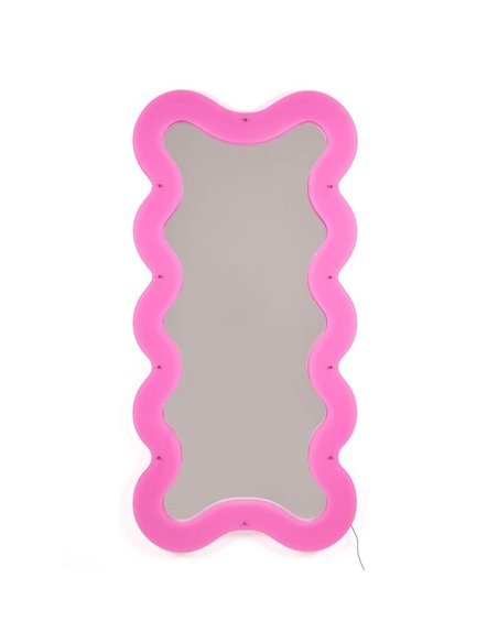 SELETTI SUPERCURVE Miroir 90 x 185 x 4 cm avec Cadre Transparent