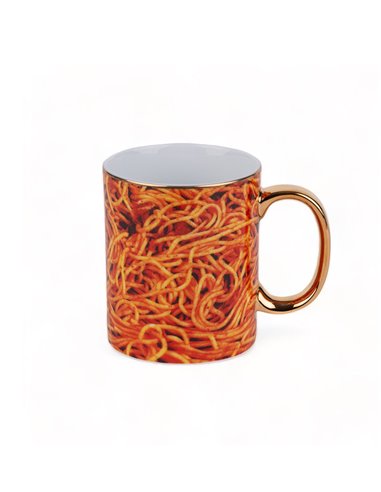 SELETTI TOILETPAPER Becher Ø 10 cm Porzellan - Spaghetti