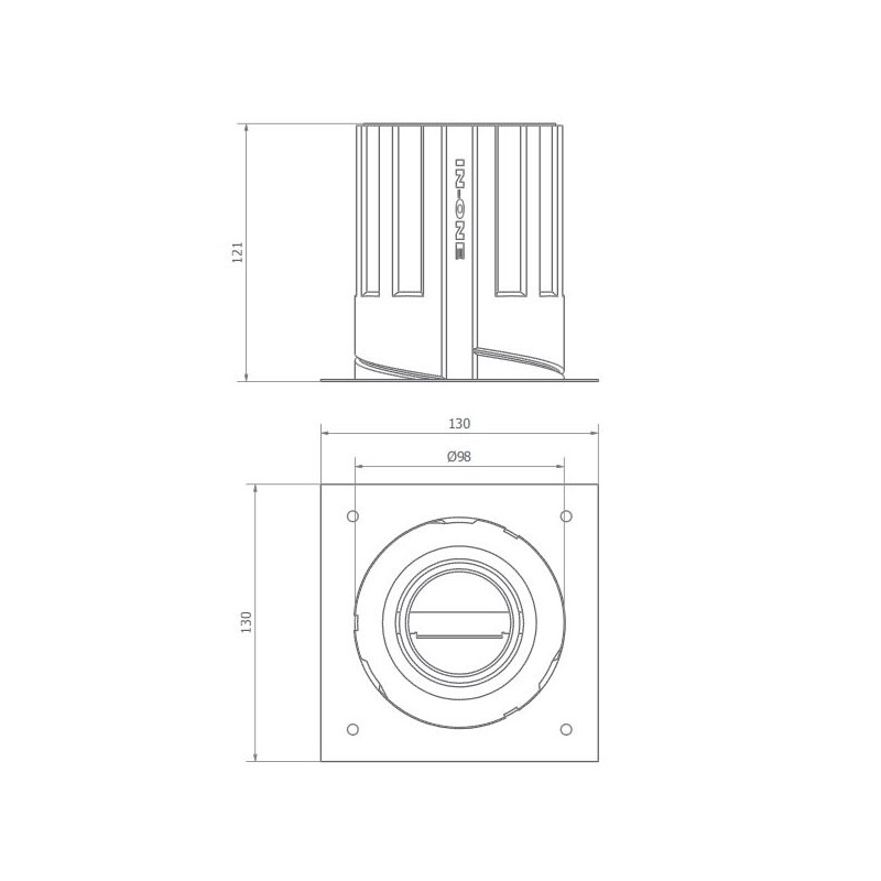 BRICK IN THE WALL Pixo R 50 IP54 Outdoor LED 500 lm remote driver WARMDIM
