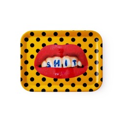 SELETTI TOILETPAPER Servierteller 32 x 43,5 cm Melamin - Shit