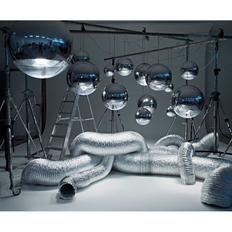Tom Dixon Mirror Ball Rnge Round Led lampe a suspension