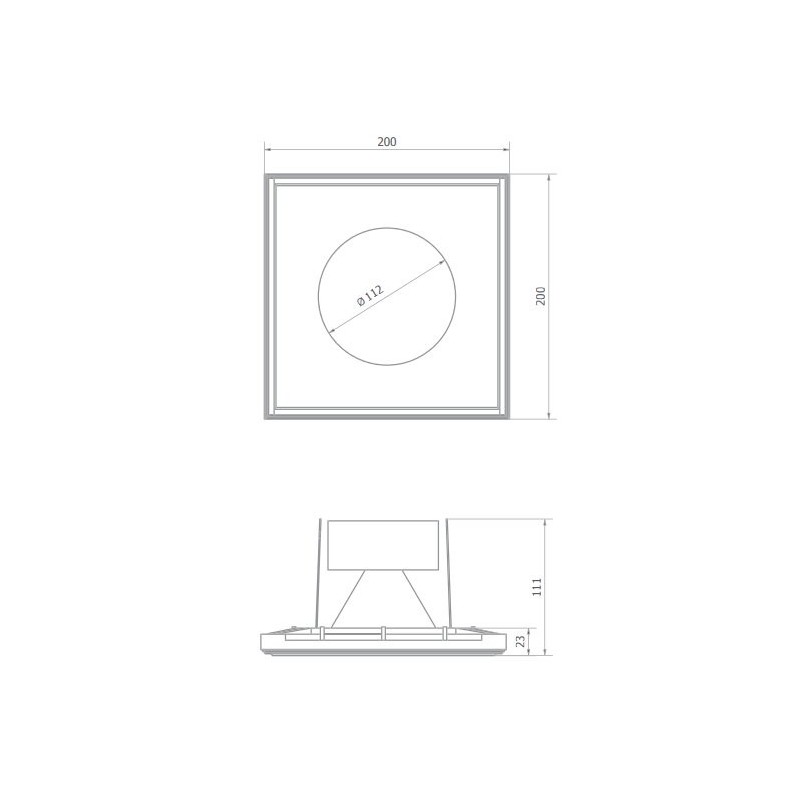 BRICK IN THE WALL Zerodix 111 IP54 Bathroom LED 3000 lm CRI80