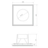 BRICK IN THE WALL Zerodix 111 IP54 Bathroom LED 3000 lm CRI80