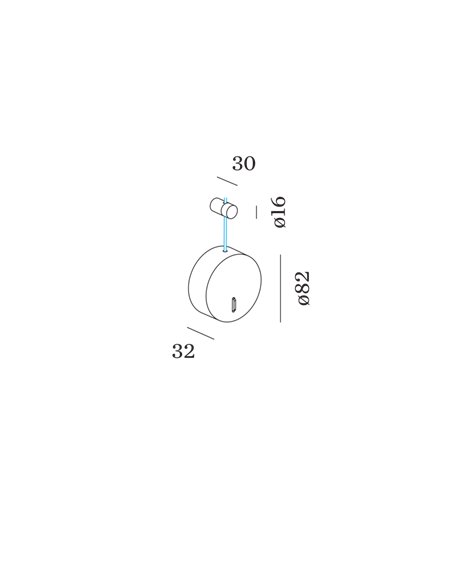 Wever & Ducré Wall BASE ROUND SWITCH ON/OFF Accessoire