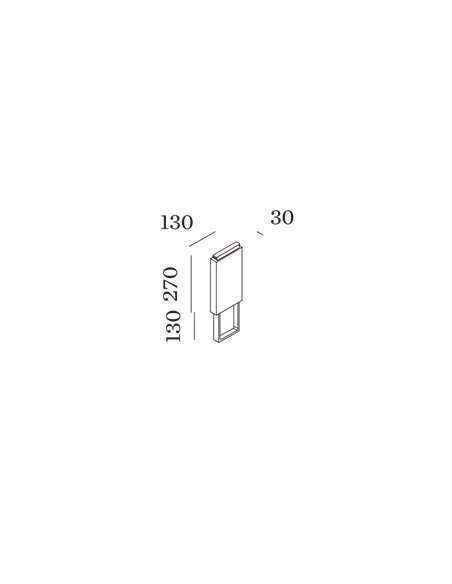 Wever & Ducré BASE 270 WITH CONCRETE GROUND FIXATION FIFTY FIFTY/SWAY/PALOS