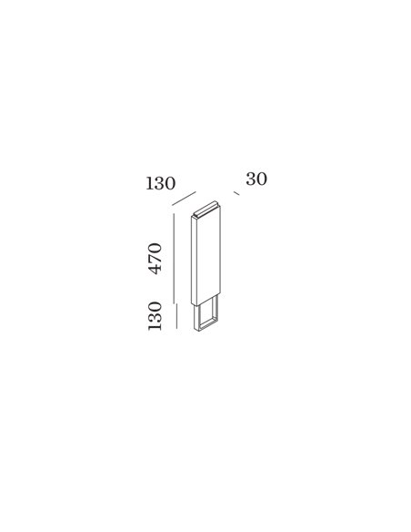 Wever & Ducré BASE 470 WITH CONCRETE GROUND FIXATION FIFTY FIFTY/SWAY/PALOS