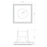 BRICK IN THE WALL Zerodix 70 IP54 Outdoor LED 1000 lm CRI80