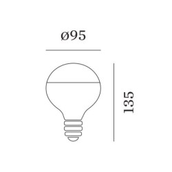 Wever & Ducré 2700K | E27 G95 LED Lamp