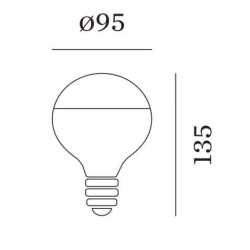 Wever & Ducré 2200K | E27 G95 LED Lamp