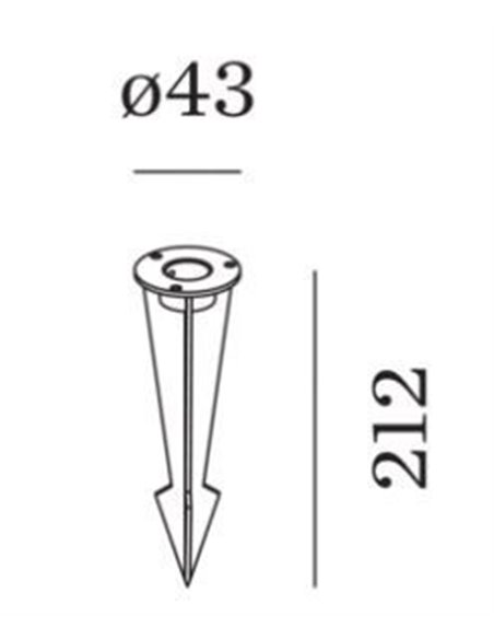 Wever & Ducré X-BEAM Ground Spike