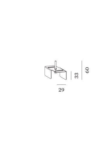 Wever & Ducré 48V DALI tracks | recessed Mounting Bracket