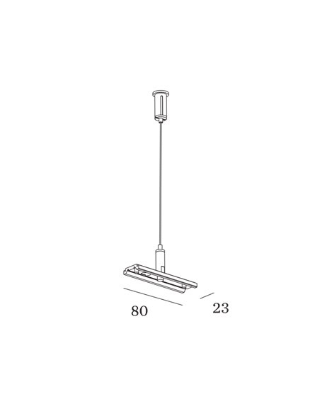 Wever & Ducré 48V DALI tracks | suspended Suspension Set 3m