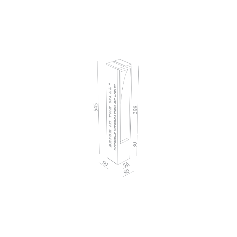 BRICK IN THE WALL Slim IP20 LED 500 lm remote driver WARMDIM